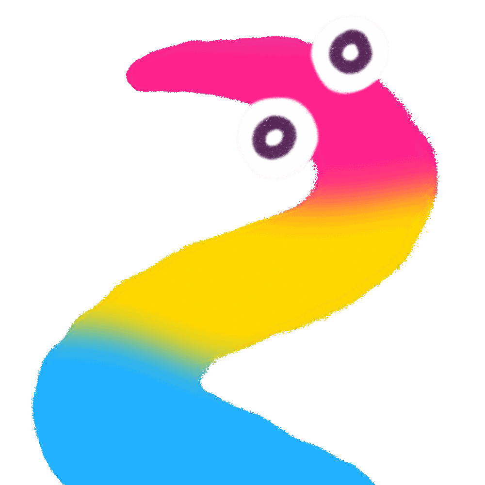 gif of a wiggle worm in the pan color flag